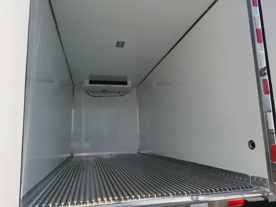 Empty chiller truck cargo body for chilled cargo transport in Fujairah